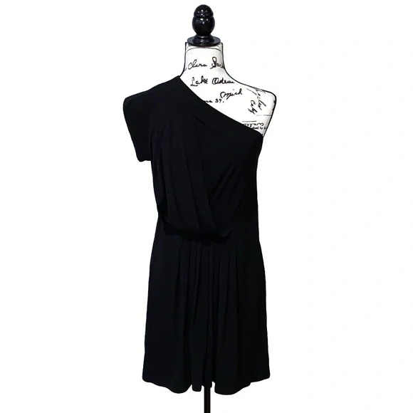 bcbgeneration black dress BCBGeneration Black Pleated Maxi Dress- Size XS – The Saved Collection main image 0